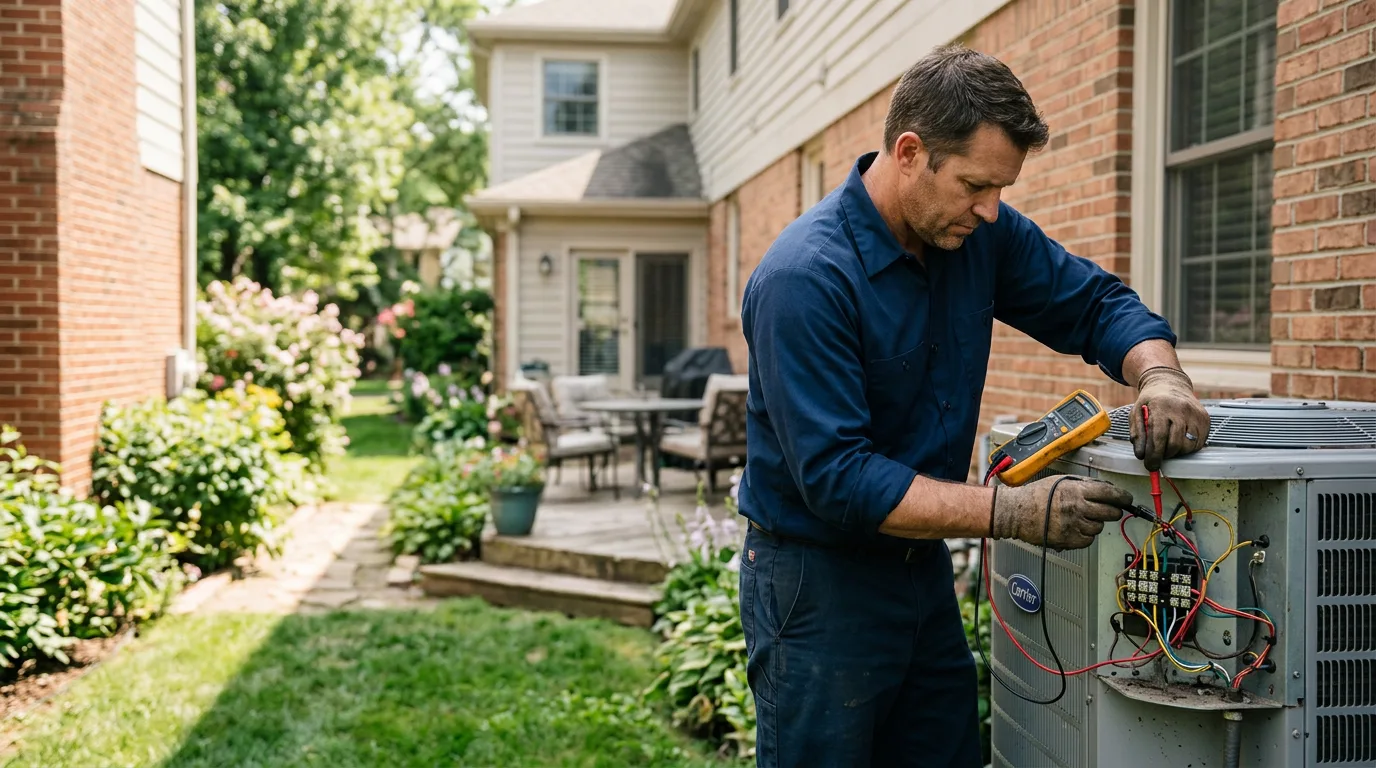 HVAC technician working near Bird City, KS